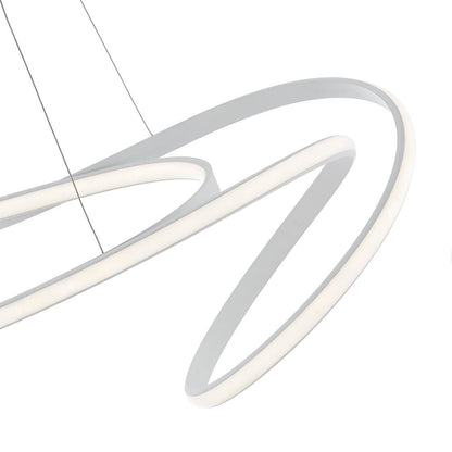 White Metal LED Dimmable Smart Enabled Chandelier HomeRoots
