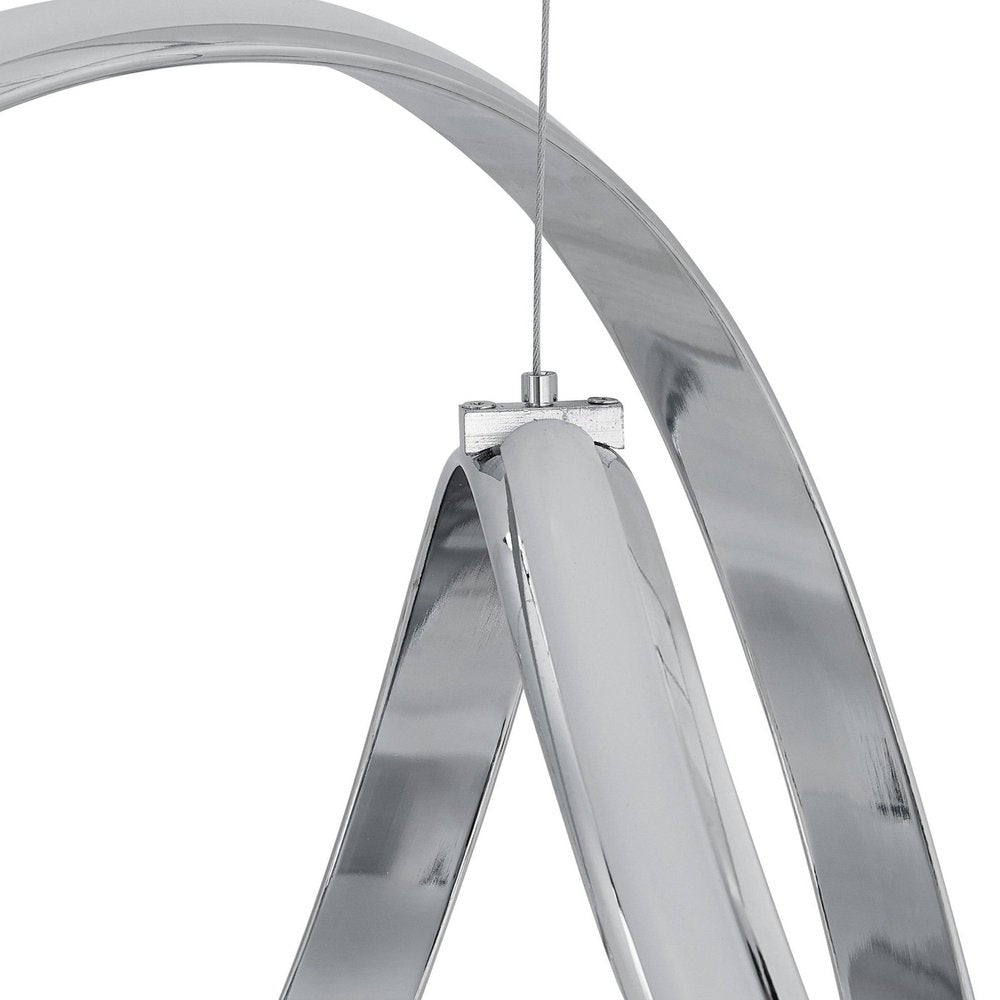 Silver Metal LED Dimmable Chandelier HomeRoots