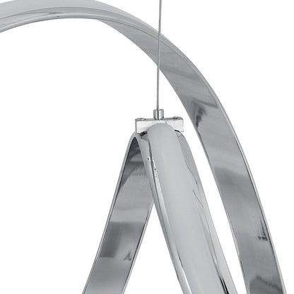 Silver Metal LED Dimmable Chandelier HomeRoots
