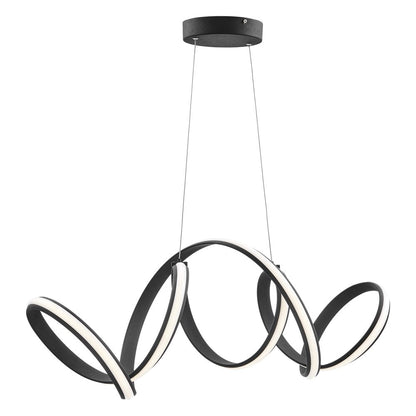 Black Metal LED Dimmable Smart Enabled Chandelier HomeRoots