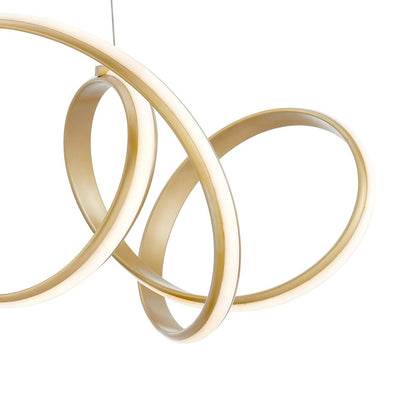 Gold Metal LED Dimmable Chandelier HomeRoots