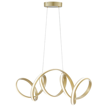 Gold Metal LED Dimmable Chandelier HomeRoots