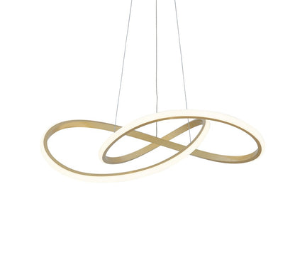 Gold Metal LED Dimmable Chandelier HomeRoots