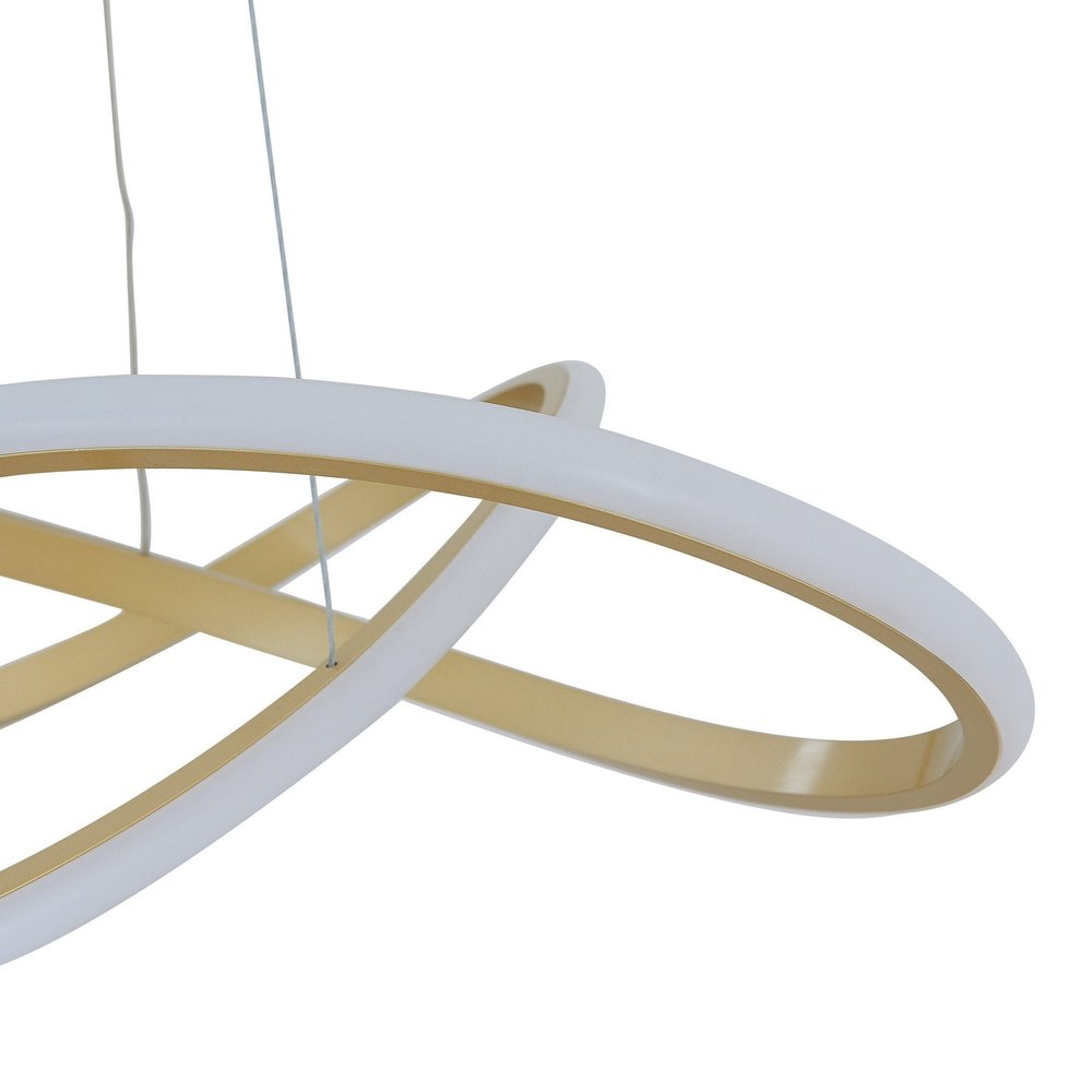 Gold Metal LED Dimmable Chandelier HomeRoots