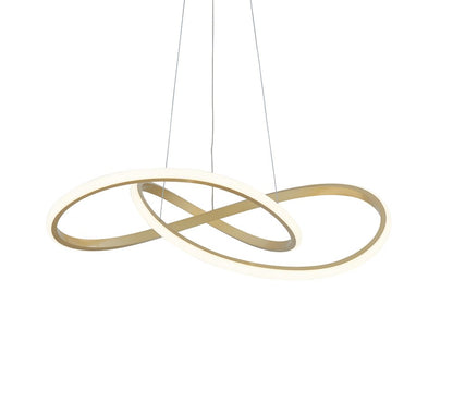 Gold Metal LED Dimmable Chandelier HomeRoots