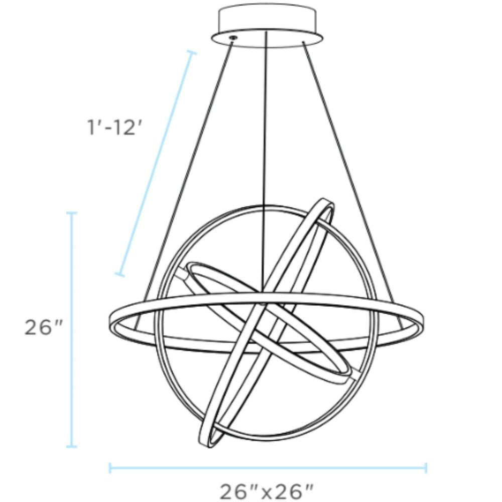 Gold Four Light Metal LED Dimmable Smart Enabled Chandelier HomeRoots