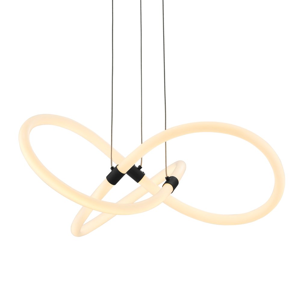 Black Metal LED Dimmable Smart Enabled Chandelier HomeRoots