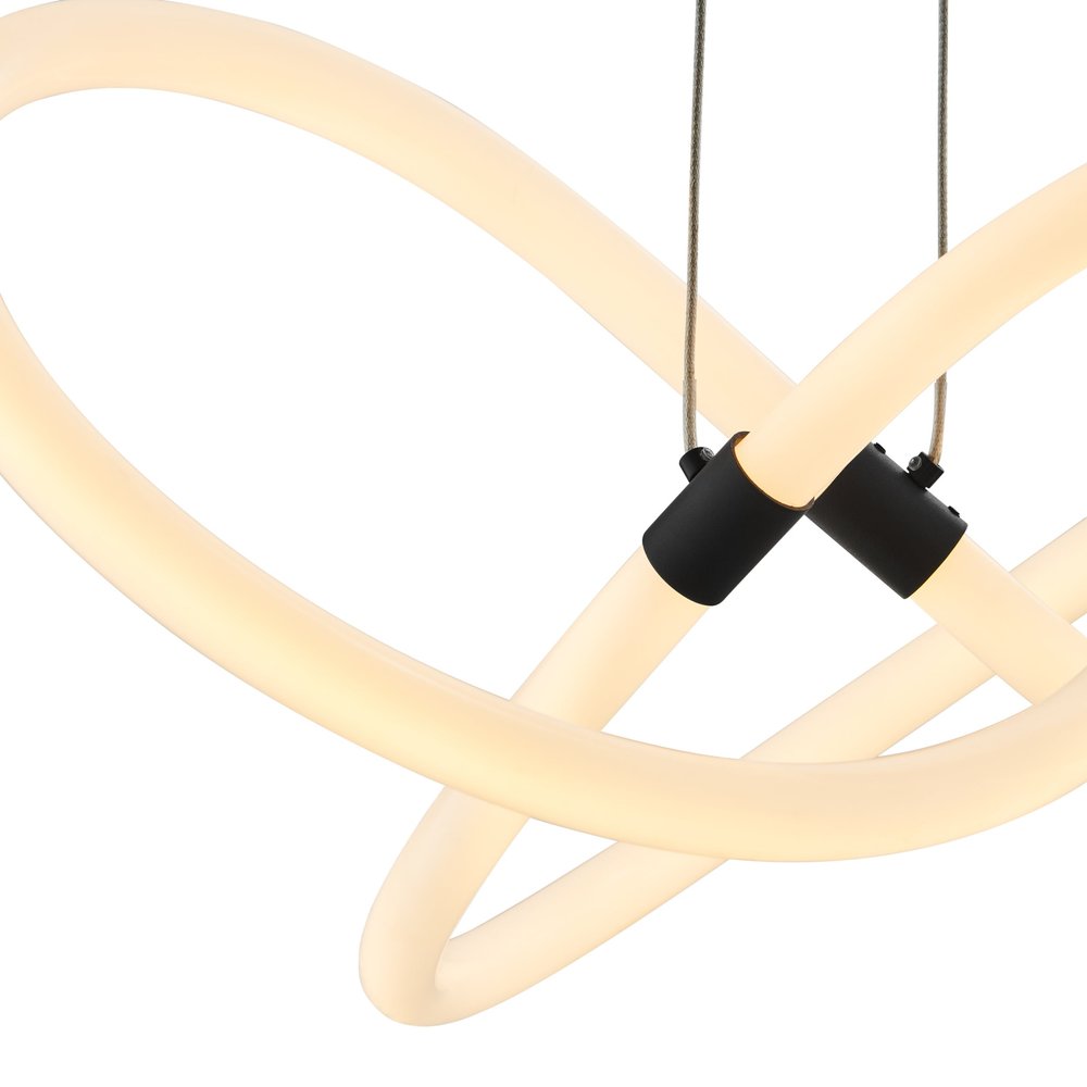 Black Metal LED Dimmable Smart Enabled Chandelier HomeRoots