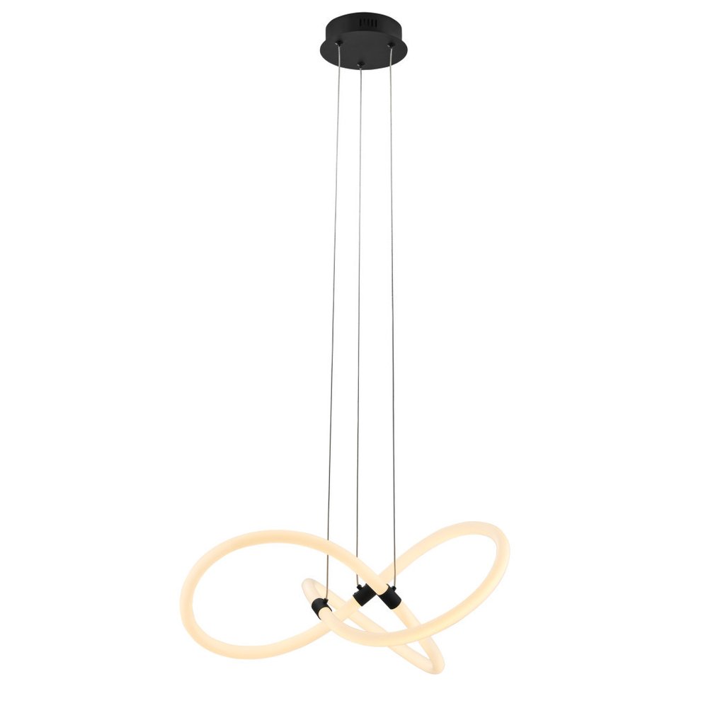Black Metal LED Dimmable Smart Enabled Chandelier HomeRoots