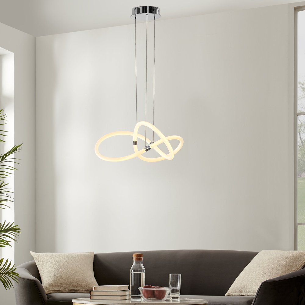 Silver Metal LED Dimmable Smart Enabled Chandelier HomeRoots