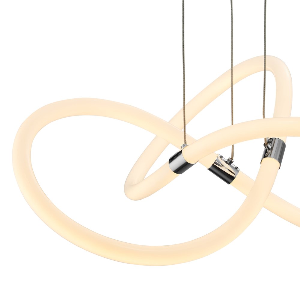 Silver Metal LED Dimmable Smart Enabled Chandelier HomeRoots