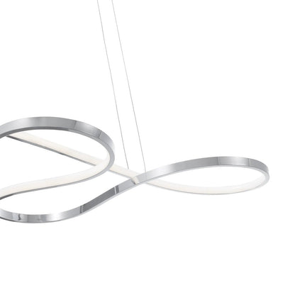 Silver Metal LED Dimmable Chandelier HomeRoots