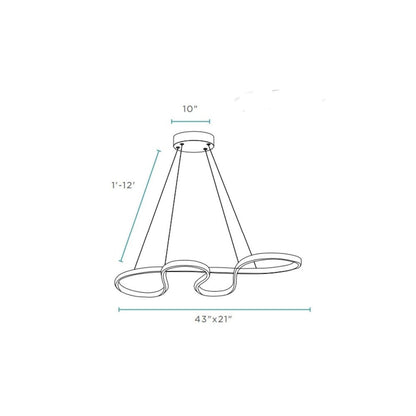 Silver Metal LED Dimmable Chandelier HomeRoots
