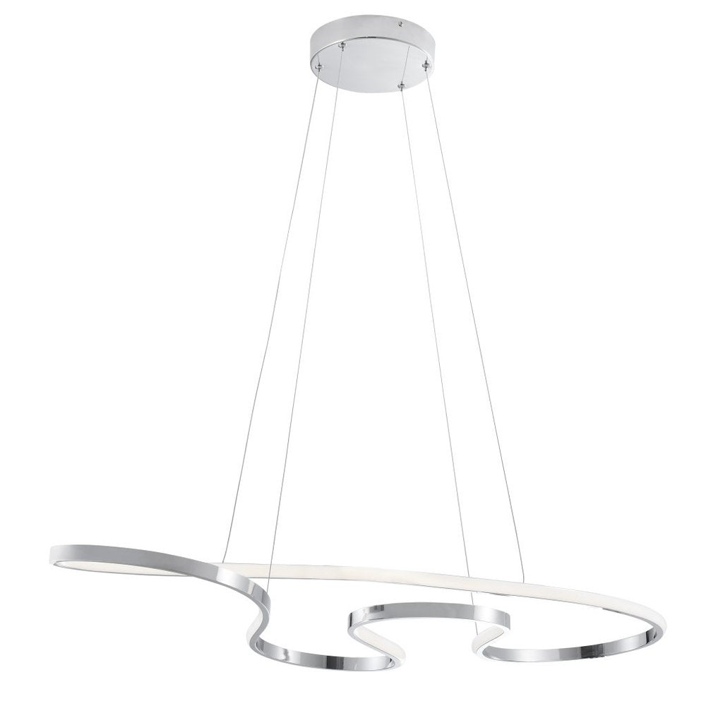 Silver Metal LED Dimmable Chandelier HomeRoots