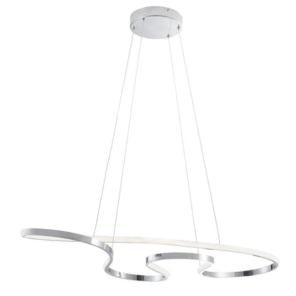 Silver Metal LED Dimmable Chandelier HomeRoots