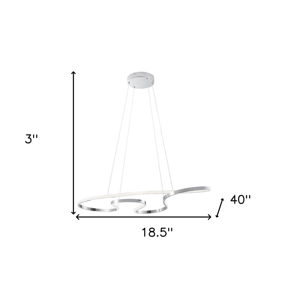 Silver Metal LED Dimmable Chandelier HomeRoots