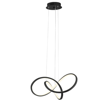Black Metal LED Dimmable Chandelier HomeRoots