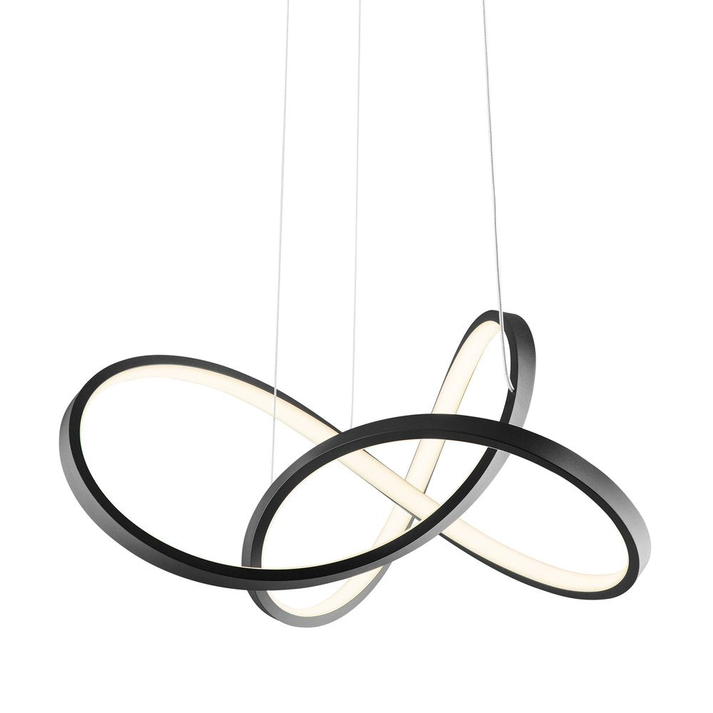 Black Metal LED Dimmable Chandelier HomeRoots