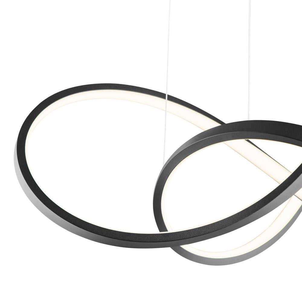 Black Metal LED Dimmable Chandelier HomeRoots