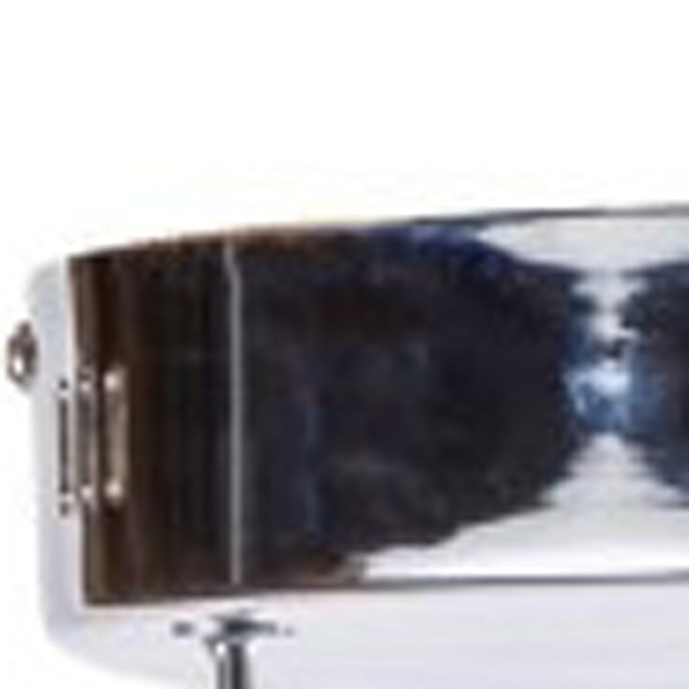 Silver Metallic Six Light Metal LED Dimmable Ceiling Light HomeRoots