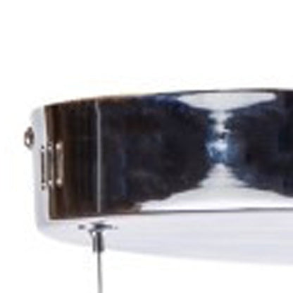 Silver Metallic Six Light Metal LED Dimmable Smart Enabled Ceiling Light HomeRoots
