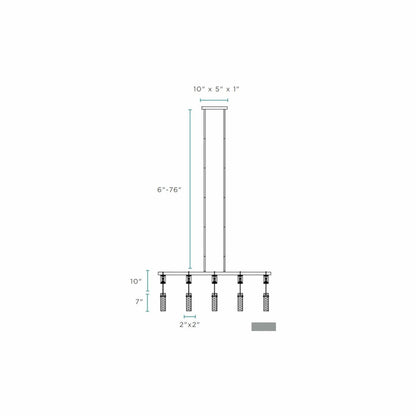 Silver And Clear Five Light Metal Dimmable Smart Enabled Chandelier With Clear Shades HomeRoots