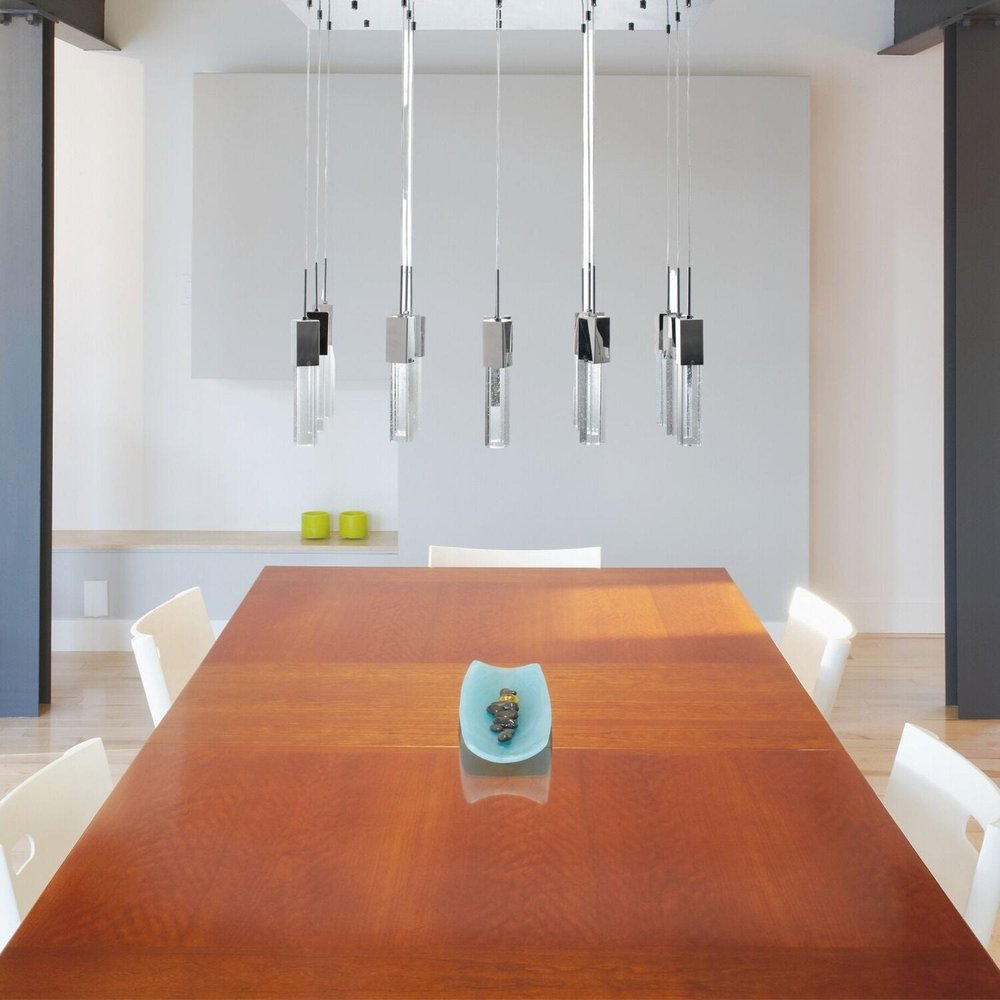 Silver Cluster Multi Light Metal LED Dimmable Chandelier With Clear Shades HomeRoots