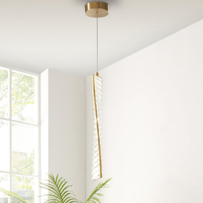 Gold And Clear Metal LED Chandelier HomeRoots