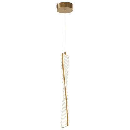 Gold And Clear Metal LED Chandelier HomeRoots