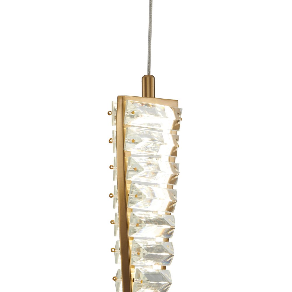 Gold And Clear Metal LED Chandelier HomeRoots