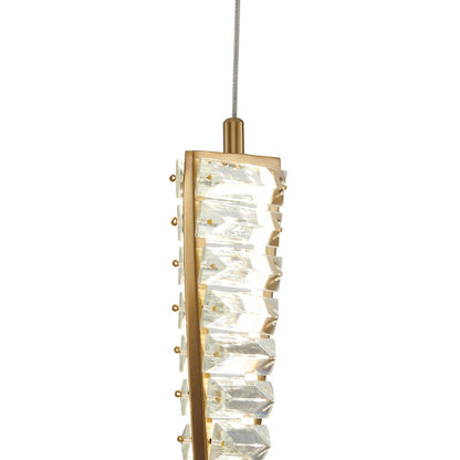 Gold And Clear Metal LED Chandelier HomeRoots