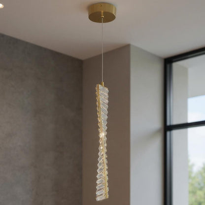 Gold And Clear Metal LED Chandelier HomeRoots