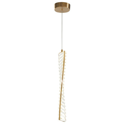 Gold And Clear Metal LED Chandelier HomeRoots