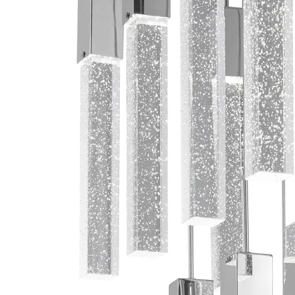 Silver And Clear Multi Light Metal Dimmable Chandelier With Clear Shades HomeRoots