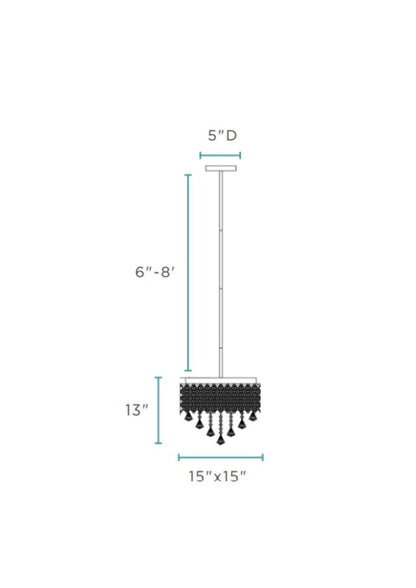 Silver And Clear Nine Light Crystal Dimmable Chandelier With Clear Shades HomeRoots