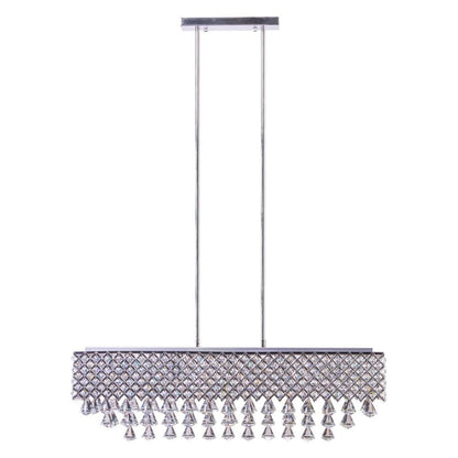 Silver And Clear Twelve Light Metal Dimmable Chandelier With Clear Shades HomeRoots