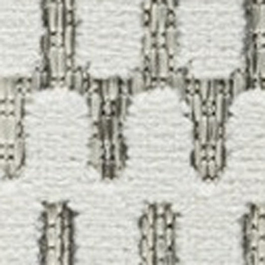10' Cream and Beige Geometric Distressed Indoor Outdoor Runner Rug