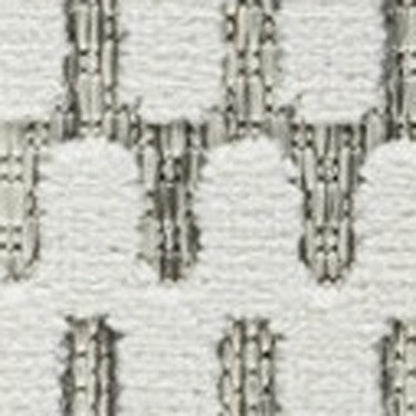 10' Cream and Beige Geometric Distressed Indoor Outdoor Runner Rug