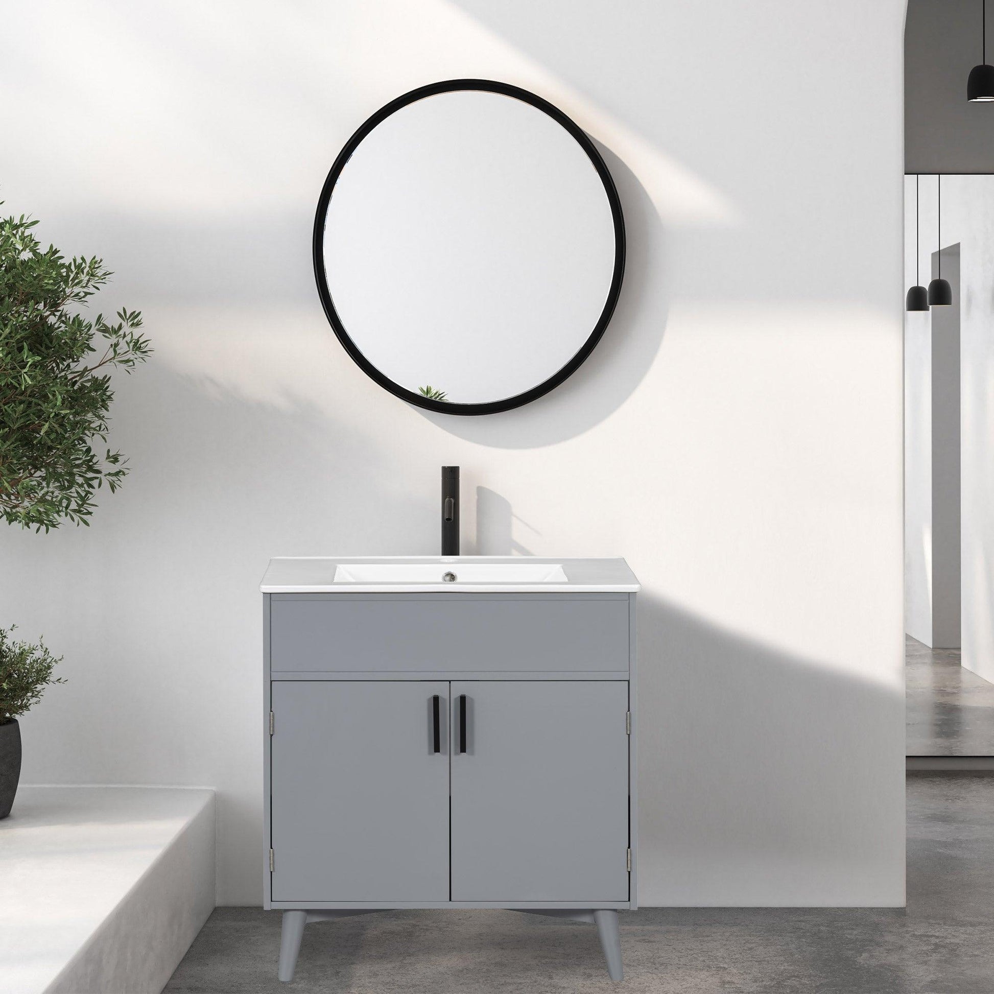 Bathroom vanity Set with Sink, Combo Cabinet, Bathroom Storage Cabinet - FurniFindUSA