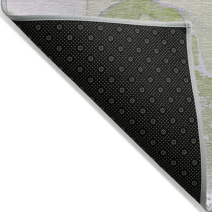 8' X 10' Purple Abstract Washable Non Skid Indoor Outdoor Area Rug HomeRoots