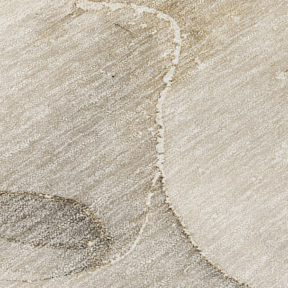2' X 8' Beige and Brown Abstract Washable Indoor Outdoor Runner Rug HomeRoots