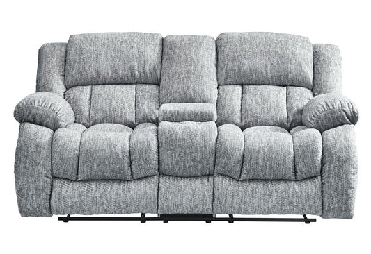 77" Light Gray Manual Reclining Loveseat With Storage HomeRoots