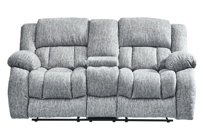 77" Light Gray Manual Reclining Loveseat With Storage HomeRoots