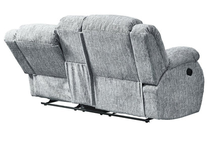 77" Light Gray Manual Reclining Loveseat With Storage HomeRoots