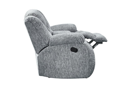 77" Light Gray Manual Reclining Loveseat With Storage HomeRoots