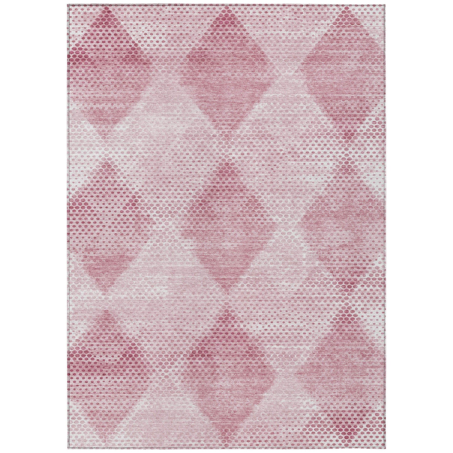 8' X 10' Merlot Geometric Washable Non Skid Indoor Outdoor Area Rug