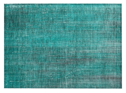 3' X 5' Teal Striped Washable Non Skid Indoor Outdoor Area Rug HomeRoots