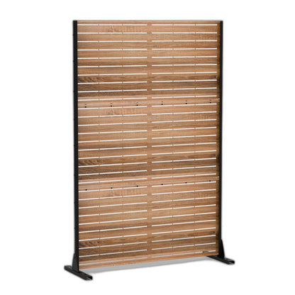 72" Natural Steel Three Panel Screen Room Divider HomeRoots