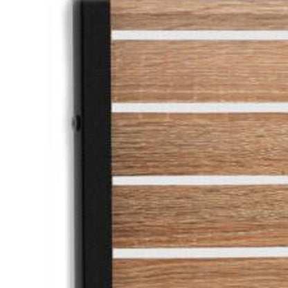 72" Natural Steel Three Panel Screen Room Divider HomeRoots