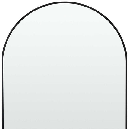 39" Black Arch Metal Framed Bathroom Vanity Mirror HomeRoots